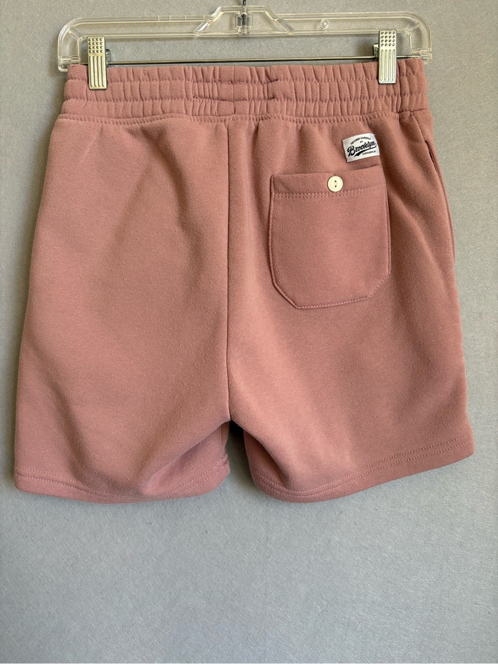 Brooklyn Cloth Co. Dusty Rose Drawstring 5” Lounge Core Fleece Shorts sz S - Picture 6 of 9